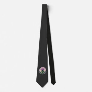 Beautiful But Prickly Vintage Thistle Tie