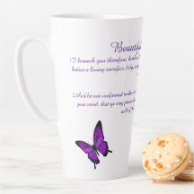 Beautiful Butterflies Latte Mug