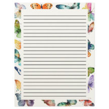 Beautiful Butterflies Lined