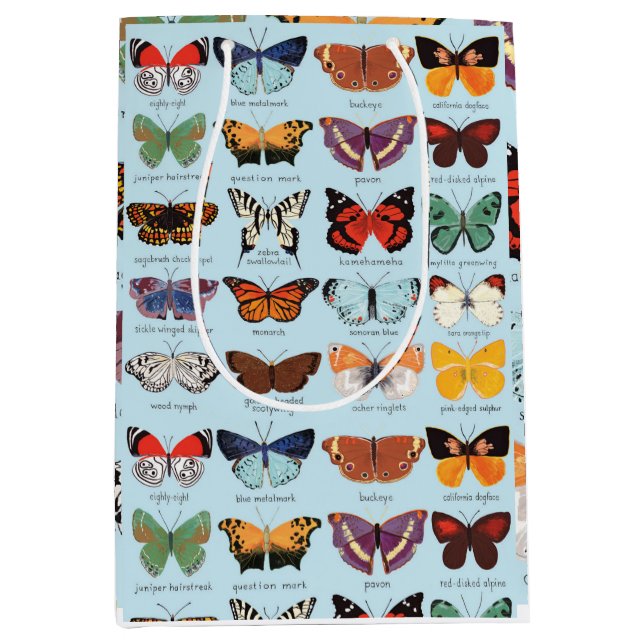 Beautiful Butterflies Medium Gift Bag (Front)