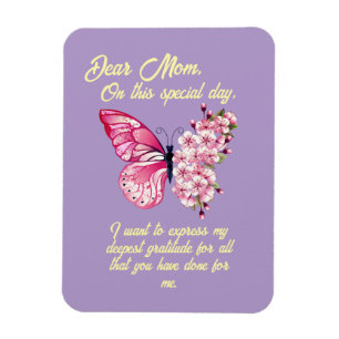 Beautiful Butterflies Personalised Mother's Day  Magnet
