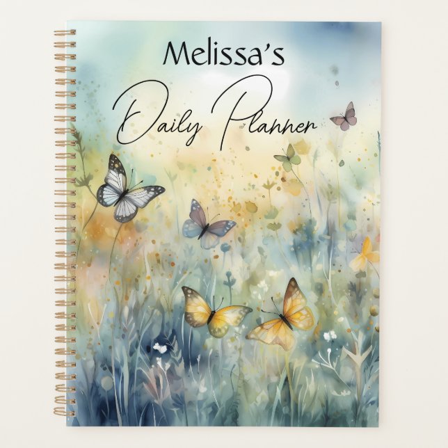 Beautiful Butterflies Personalized  Planner (Front)