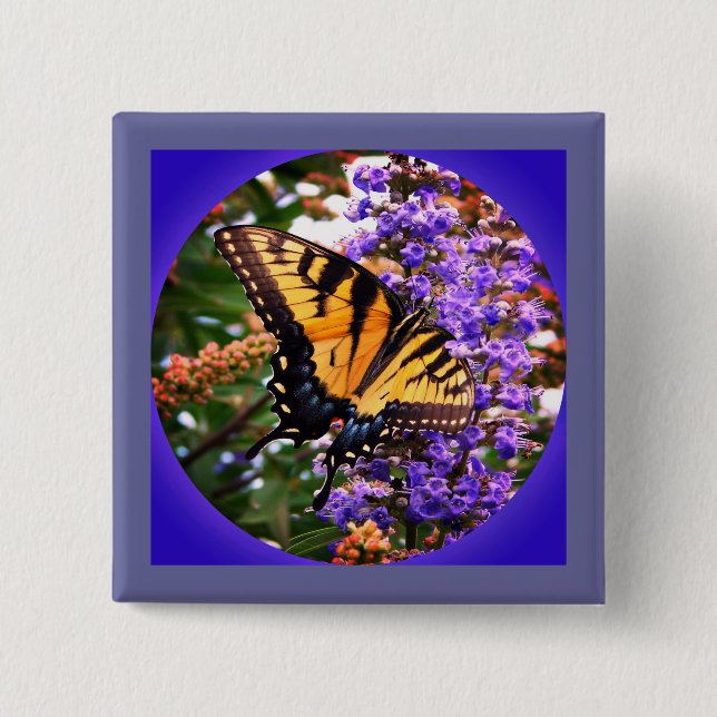 Beautiful Butterflies Pinback Button (Front)