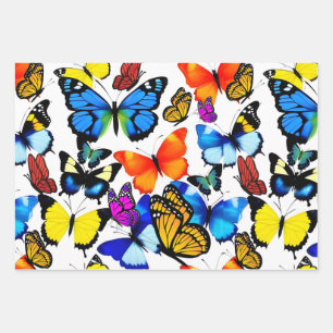Beautiful Butterflies Wrapping Paper Sheet