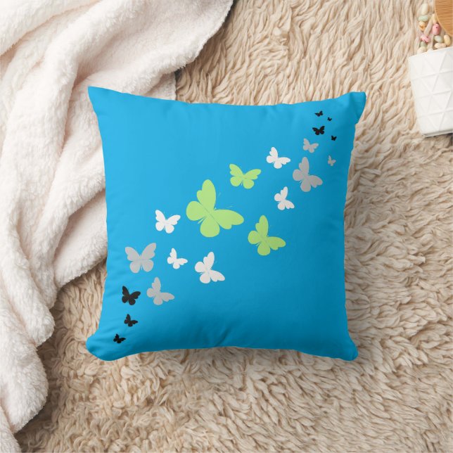 Beautiful Butterfly Agender Pride  Cushion (Blanket)