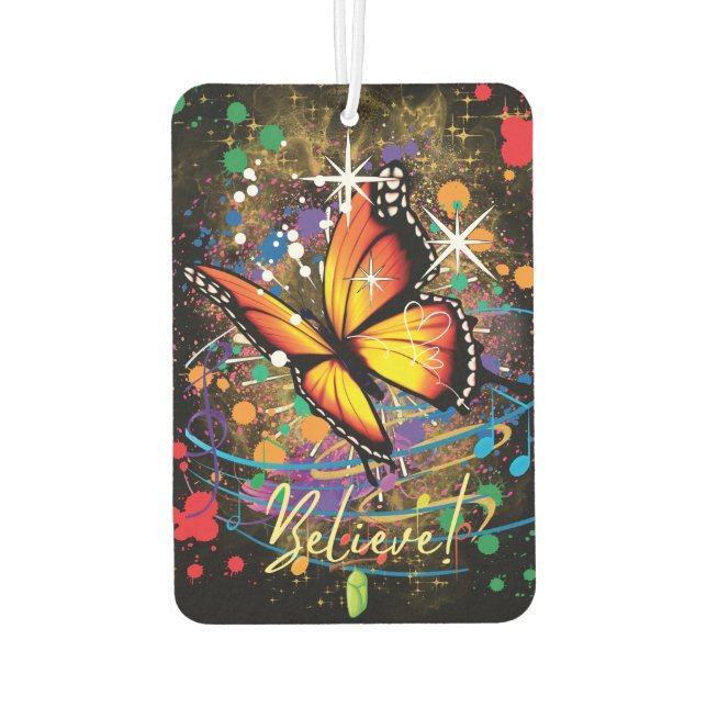 Beautiful Butterfly Air Freshener (Back)