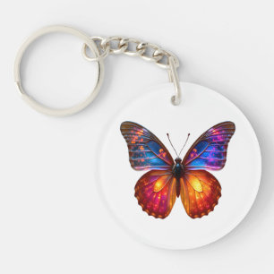 Beautiful Butterfly Art Key Ring