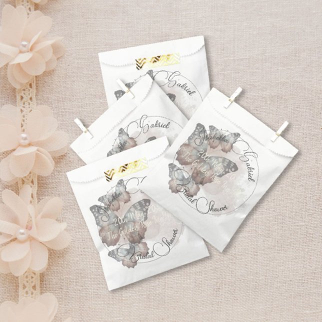 Beautiful Butterfly Bridal Shower  Favour Bag (Creator Uploaded)