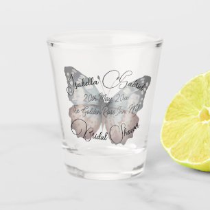 Beautiful Butterfly Bridal Shower Favour Shot Glass