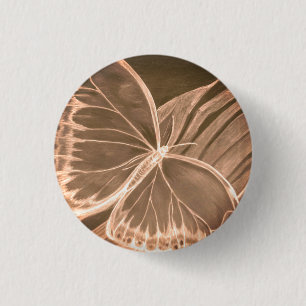 Beautiful Butterfly Button