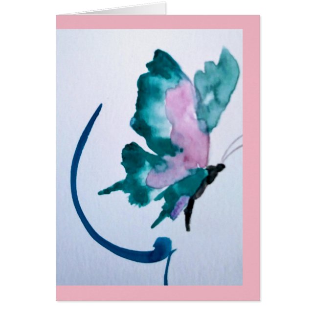 beautiful butterfly card (Front)