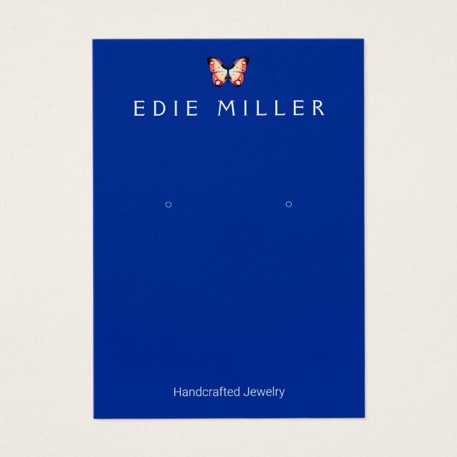 Beautiful Butterfly Earring Display Card (Front)