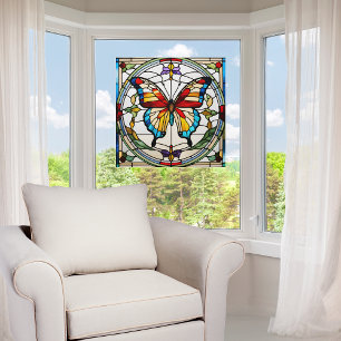  Beautiful Butterfly Faux Stained Glass 