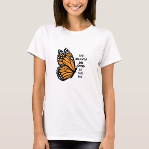 Beautiful Butterfly Floral T-Shirt for Women