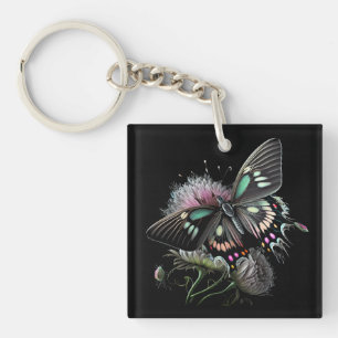 beautiful-butterfly-flower key ring
