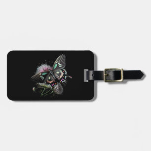 beautiful-butterfly-flower luggage tag