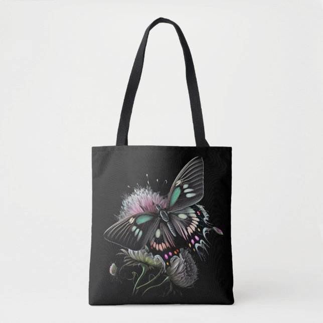 beautiful-butterfly-flower tote bag (Front)