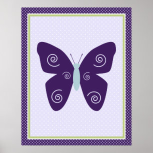 Beautiful Butterfly Nursery Art Poster