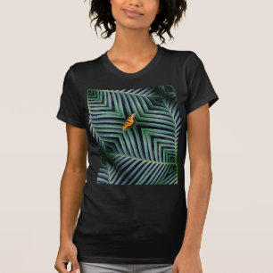 Beautiful Butterfly On A Leaf T-Shirt