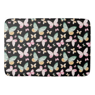 Beautiful Butterfly Pattern Bath Mat