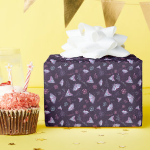 Beautiful Butterfly pattern blue Wrapping Paper