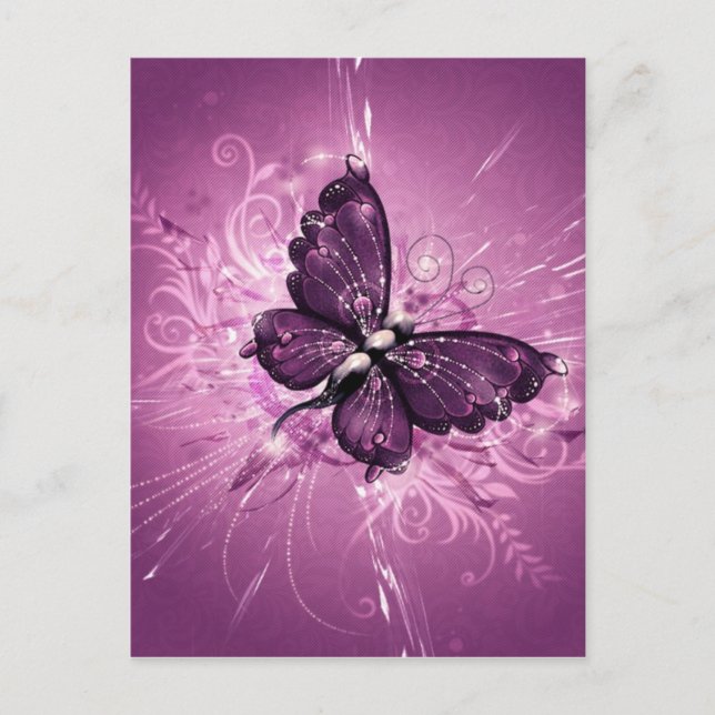 Beautiful Butterfly Postcard (Front)
