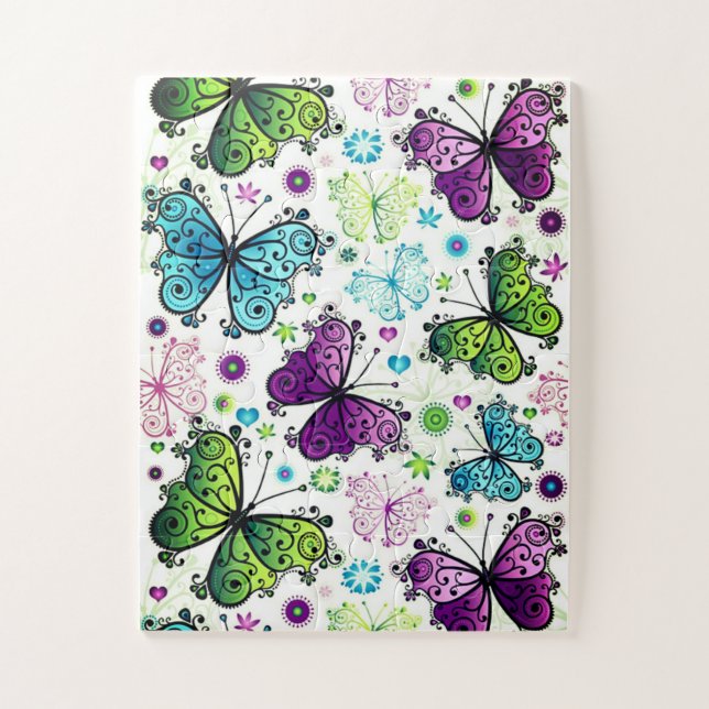 Beautiful Butterfly Puzzle (Vertical)