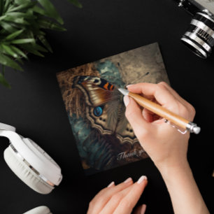 Beautiful butterfly spreading its wings Flat Card