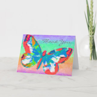 Beautiful Butterfly Thank You Card