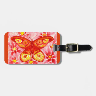 Beautiful Butterfly Watercolour Luggage Tag