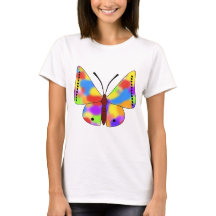 Beautiful Butterfly with rainbow wings