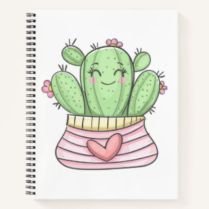 Beautiful Cactus Lady Notebook
