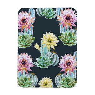 Beautiful Cactus Pattern Magnet