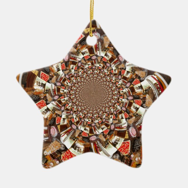 Beautiful Cakes and Desserts Ceramic Ornament (Front)