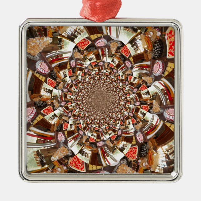 Beautiful Cakes and Desserts Metal Tree Decoration (Front)