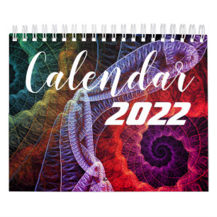 Beautiful Calendar 2022 with Fractal Art
