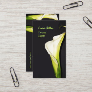 Beautiful calla lilies business cards