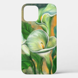 Beautiful Calla Lily Flower - Migned Art Drawing iPhone 12 Case