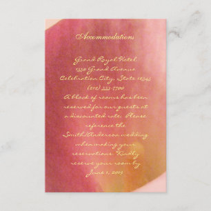 Beautiful Calla Lily Wedding Insert Card