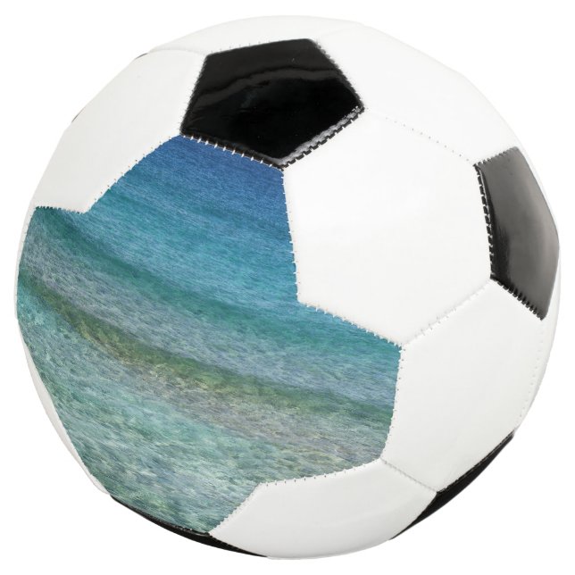 Beautiful Calm Caribbean Sea  Soccer Ball (Three Quarter)