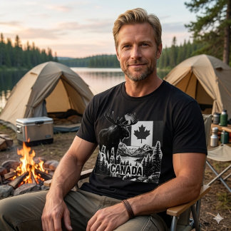 Beautiful Canada. Canadian flag. Canadian moose. T-Shirt