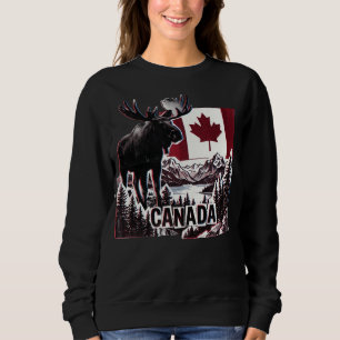 Beautiful Canada. Canadian flag. Canadian moose. T Sweatshirt