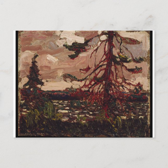Beautiful Canadian Scene Ragged Pine Tom Thomson Postcard (Front)