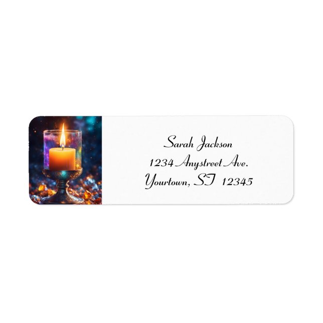 Beautiful Candle Return Address Label (Front)
