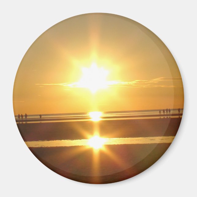 Beautiful Cape Cod Ocean Sunset Photo Magnet (Front)