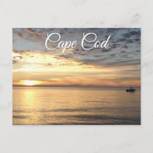 Beautiful Cape Cod Sunset over Buzzard's Bay Postcard