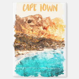 Beautiful Cape Town Table Mountain Aerial View Magnet