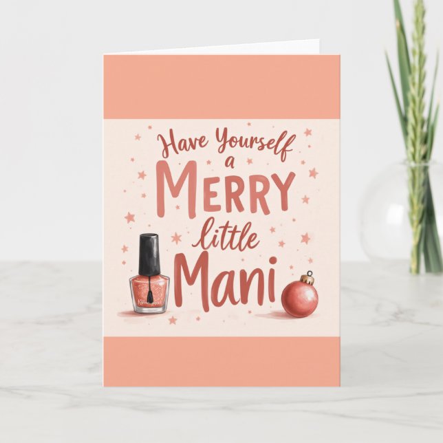  Beautiful Card for any manicure Lover (Front)