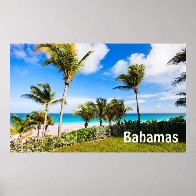 Beautiful Caribbean beach Poster (Front)