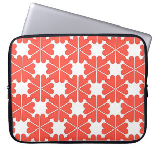 Beautiful cartoon greeting card with colourful flo laptop sleeve